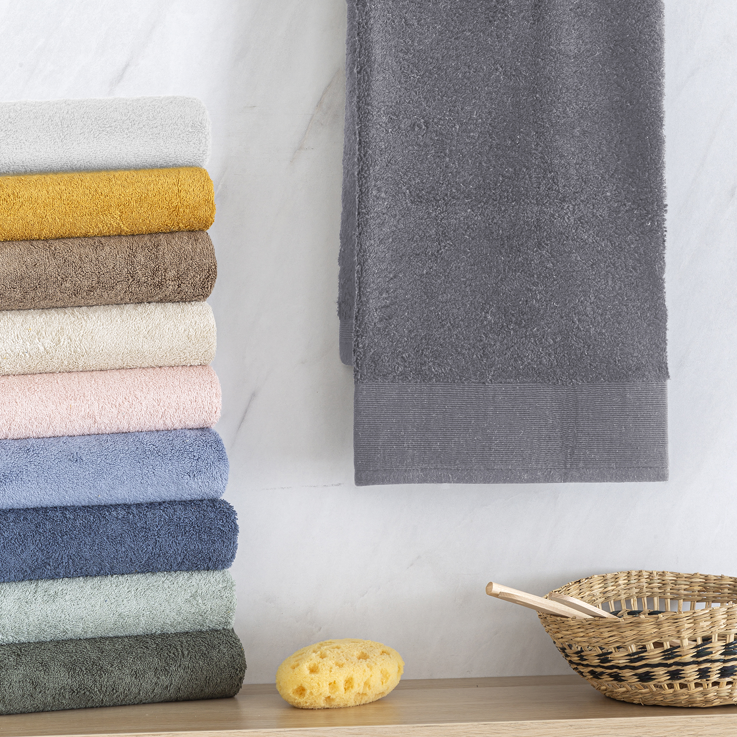 Toallas Barceló Jade algodón 100% - Imagen 2